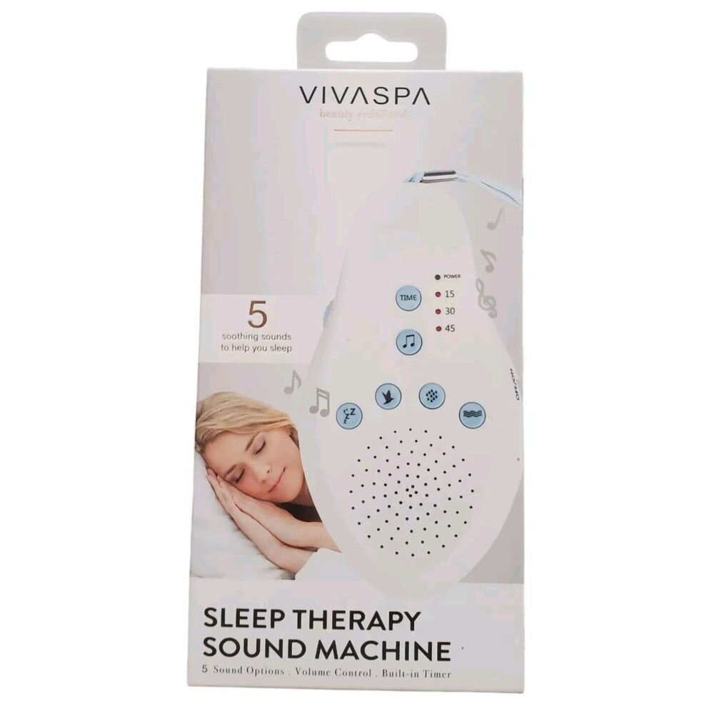 Vivaspa Sleep Therapy Sound Machine 5 Soothing Sounds With Timer